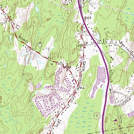Topographic Map of Gurudwara Mid Hudson Sikh Temple, NY