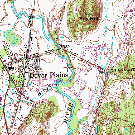 Topographic Map of Ketcham Park, NY