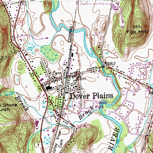 Topographic Map of Saint Charles Church, NY