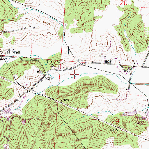 Topographic Map of Rustic Ridge Manufactured Housing Community, OH