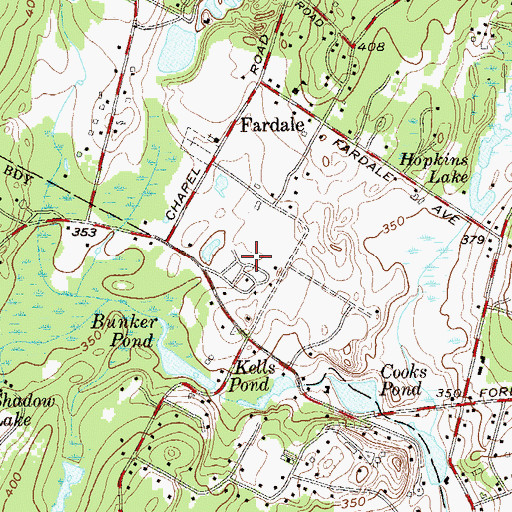 Topographic Map of Bogerts Ranch Estates, NJ