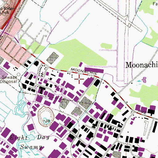 Topographic Map of Metropolitan Mobile Home Park, NJ