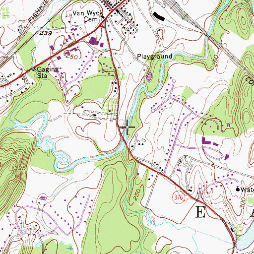 Topographic Map of Hopewell Hose Fire Company Number 1, NY