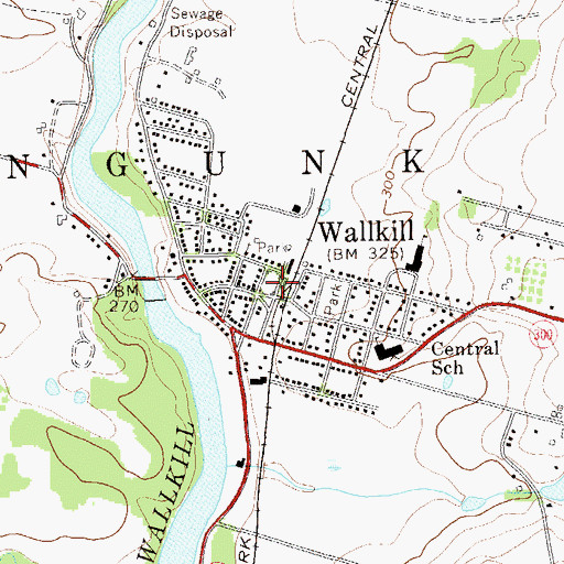 Topographic Map of Garrison Park, NY
