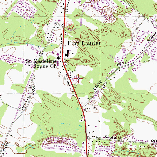 Topographic Map of Carmen Courts, NY