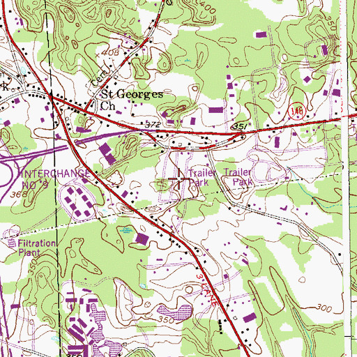 Topographic Map of Martindale Mobile Home Park, NY