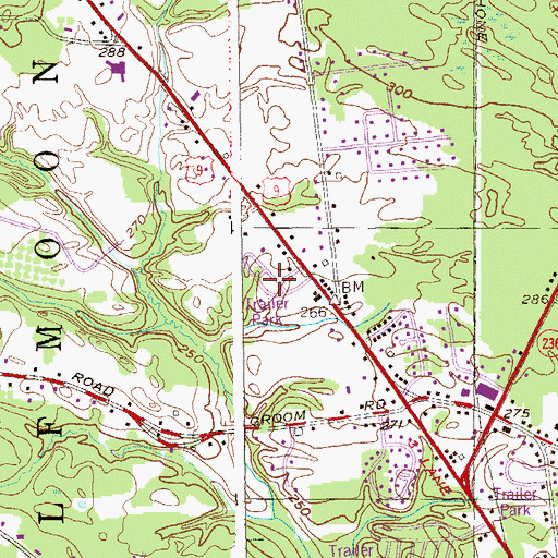 Topographic Map of Midway Park, NY