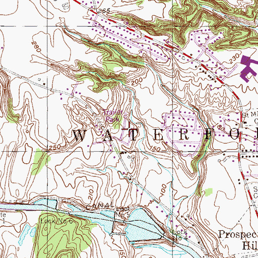Topographic Map of Colemans Trailer Park, NY