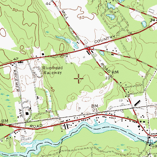 Topographic Map of Glenwood Village, NY