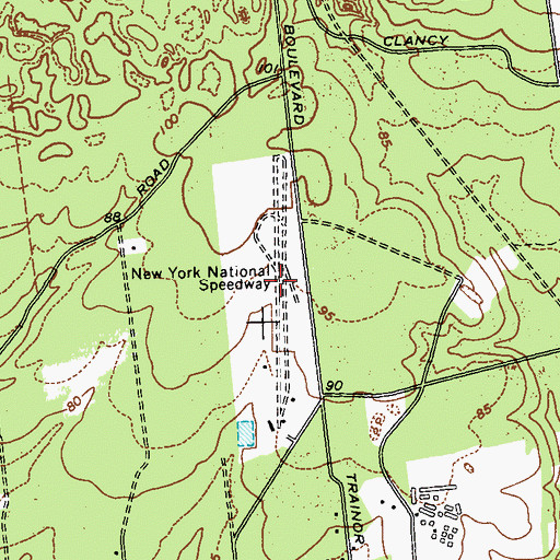 Topographic Map of Greenwood Village, NY