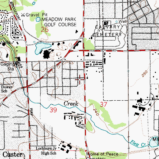 Topographic Map of Evanglical Chinese Church, WA