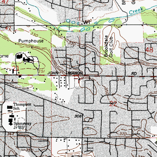 Topographic Map of Faith Community Church, WA