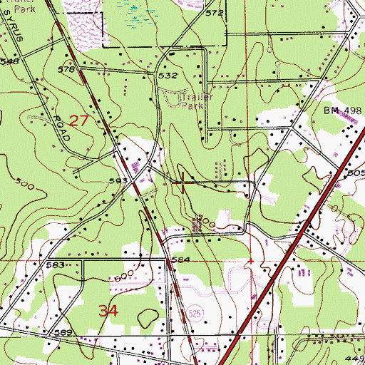 Topographic Map of Abundant Life Christian Fellowship Church, WA
