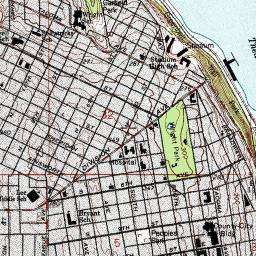 Topographic Map of Center For Spiritual Living, WA