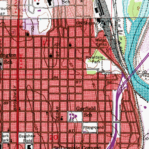Topographic Map of Child Evangelism Fellowship Church, WA