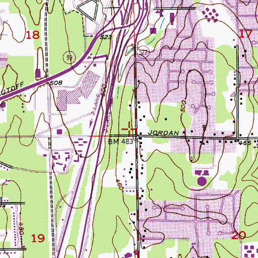 Topographic Map of Church of Christ Silver Lake, WA