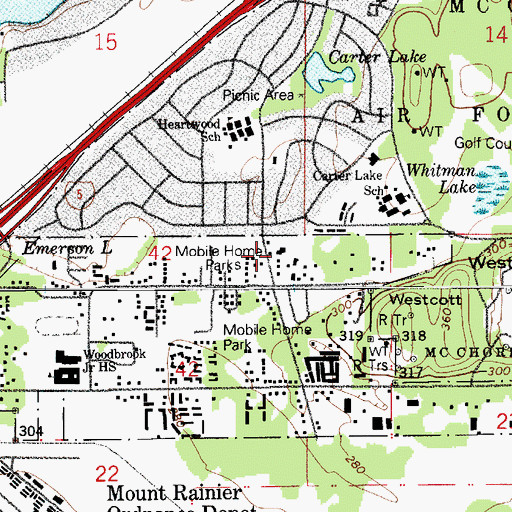 Topographic Map of Church of God By Faith, WA