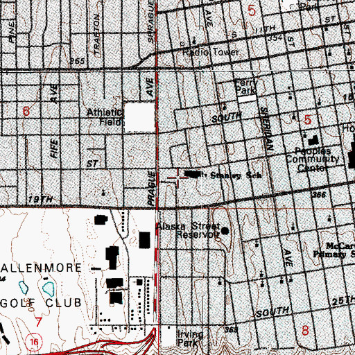 Topographic Map of Church of God By Faith, WA