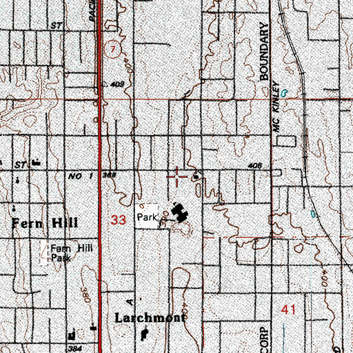 Topographic Map of Church of the Brethren, WA