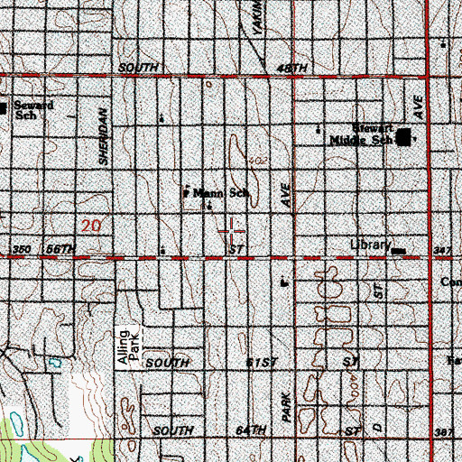 Topographic Map of Greater Joy Church of God, WA
