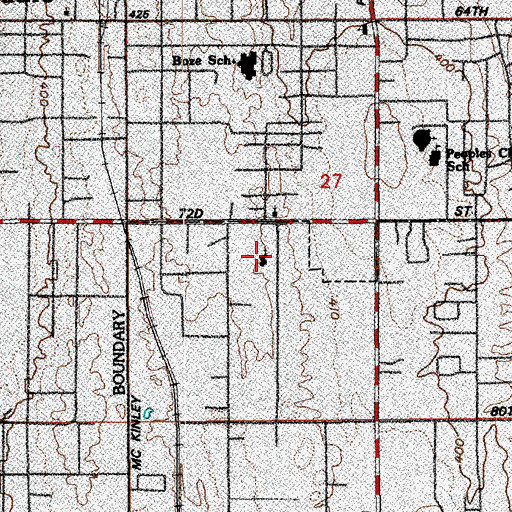 Topographic Map of Harvest Time Fellowship Pentecost Church, WA