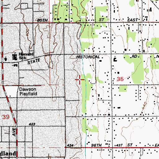 Topographic Map of Holy Resurrection Orthodox Church, WA
