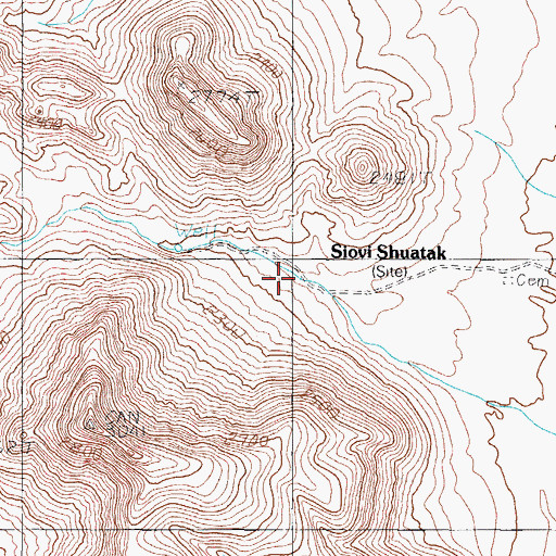 Topographic Map of Siovi Shuatak, AZ