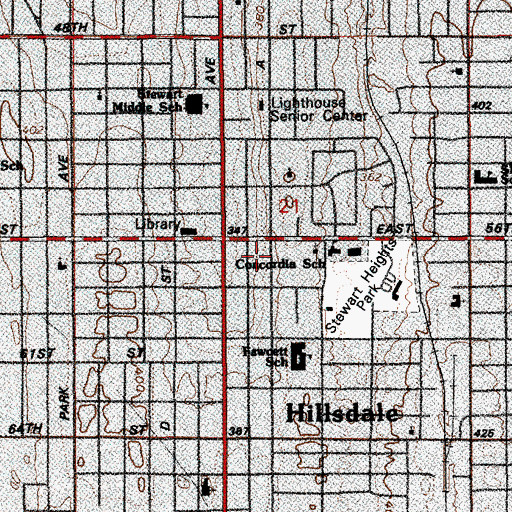 Topographic Map of House of Prayer Church, WA