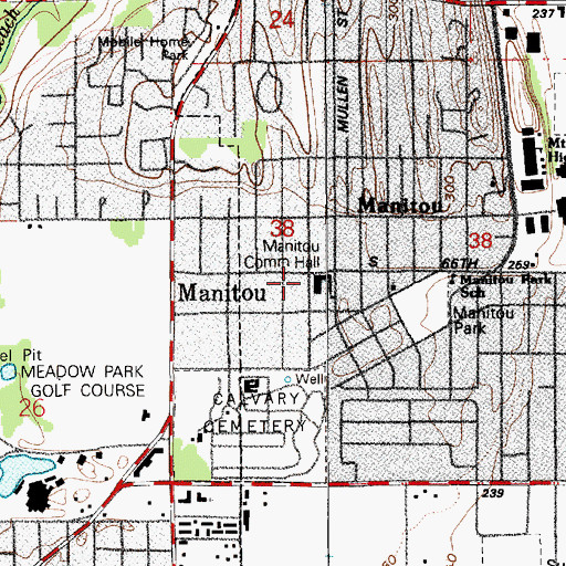 Topographic Map of House of Prayer Church of God in Christ, WA