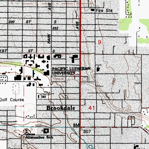 Topographic Map of Japanese Community Church, WA