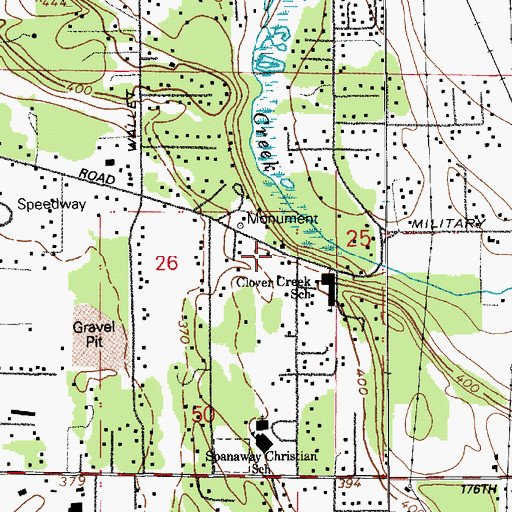 Topographic Map of Korean Mission Church, WA