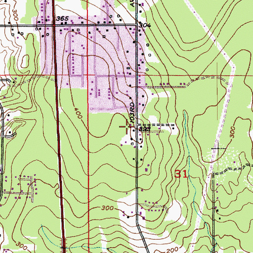 Topographic Map of Lamb of God Luthern Church, WA
