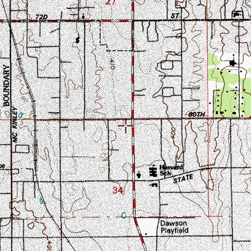 Topographic Map of Last Days Ministries Church, WA