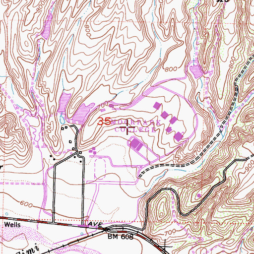 Topographic Map of Moorpark College, CA