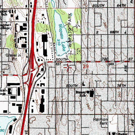 Topographic Map of New Life Samoan Assembly of God Church, WA