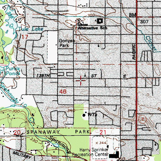 Topographic Map of Saint MarysTraditional Catholic Church, WA