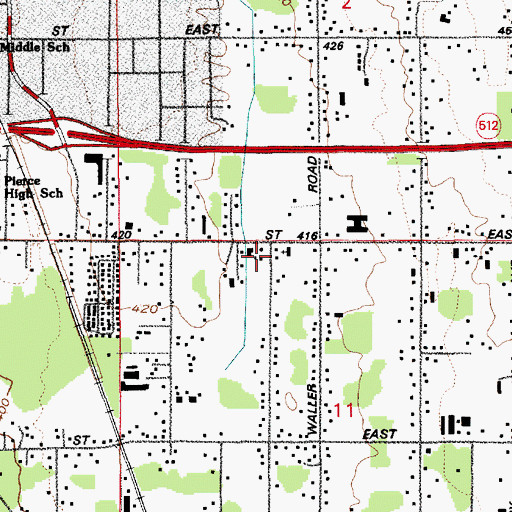 Topographic Map of Summit Christian Center, WA