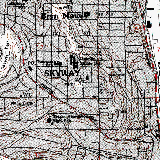 Topographic Map of The Church of Jesus Christ of Latter Day Saints, WA