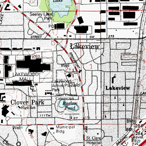 Topographic Map of The Church of Jesus Christ of Latter Day Saints, WA