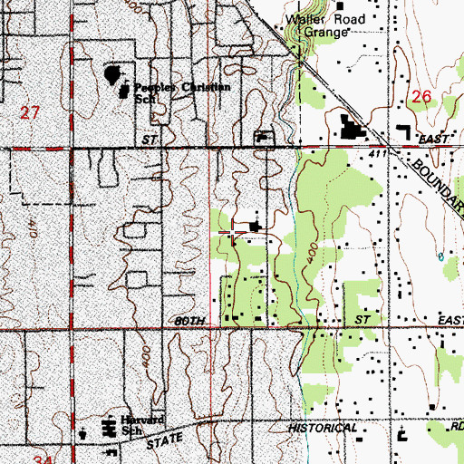 Topographic Map of The Church of Jesus Christ of Latter Day Saints, WA