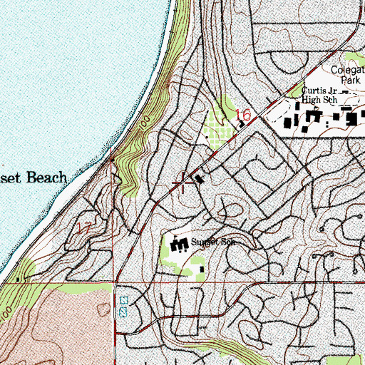 Topographic Map of The Church of Jesus Christ of Latter Day Saints, WA