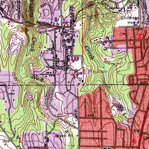 Topographic Map of The Church of Jesus Christ of Latter Day Saints, WA