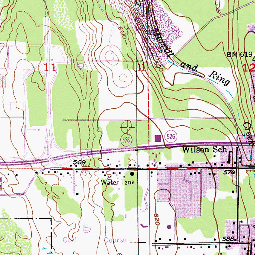 Topographic Map of Todays Church, WA
