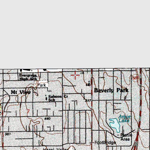 Topographic Map of Vietnamese Christian Church, WA