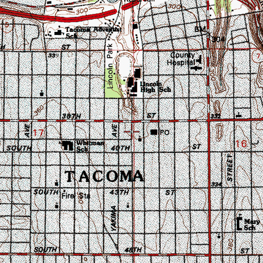 Topographic Map of Wellspring Fellowship Church, WA