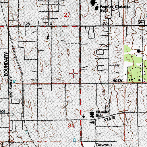 Topographic Map of Wesleyan Holiness Church, WA