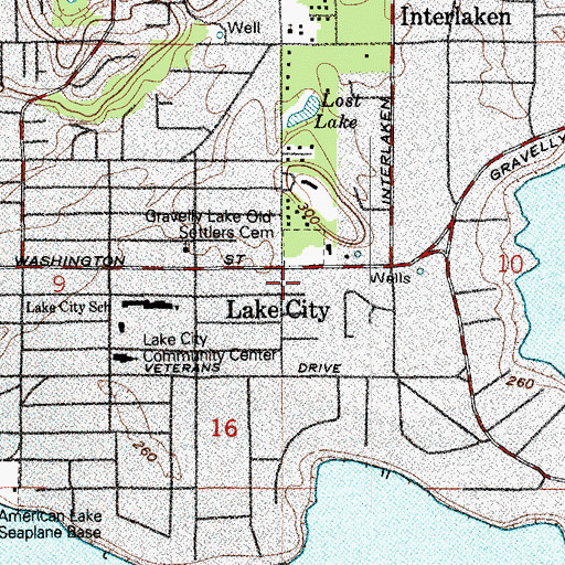Topographic Map of Word of Life Church of God, WA