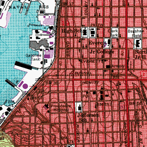 Topographic Map of Word of Truth Church, WA