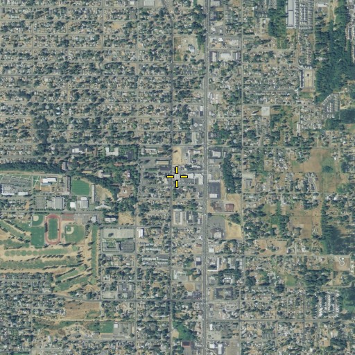Aerial/Satellite Image of Parkland Post Office, WA