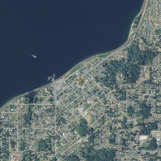Aerial/Satellite Image of Steilacoom Post Office, WA